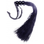 Черная силиконовая плетка - 25,4 см. - Boys of Toys - купить с доставкой в Ессентуках