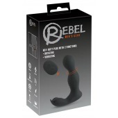 Черная анальная пробка с вибрацией, вращением и пультом ДУ RC Butt Plug with 2 Functions - Orion - в Ессентуках купить с доставкой