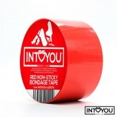 Красный скотч для фиксации Non-Sticky Bondage Tape - 15 м. - Intoyou - купить с доставкой в Ессентуках
