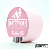 Розовый скотч для фиксации Non-Sticky Bondage Tape - 15 м. - Intoyou - купить с доставкой в Ессентуках