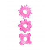 Комплект из 3 розовых эрекционных колец - Erowoman-Eroman - в Ессентуках купить с доставкой