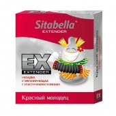 Стимулирующая насадка Sitabella Extender  Красный молодец - Sitabella - купить с доставкой в Ессентуках