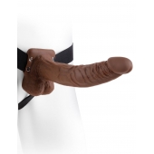 Полый мужской фаллопротез Hollow Strap-On with Balls - 24 см. - Pipedream - купить с доставкой в Ессентуках