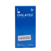 Классические презервативы Unilatex Natural Plain - 12 шт. + 3 шт. в подарок - Unilatex - купить с доставкой в Ессентуках