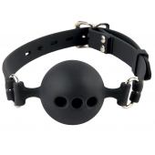 Силиконовый кляп-шар с отверстиями для дыхания Silicone Breathable Ball Gag Small - Pipedream - купить с доставкой в Ессентуках