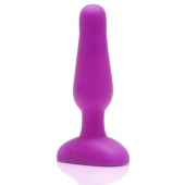 Анальная вибропробка NOVICE REMOTE CONTROL PLUG FUCHSIA - 10,2 см. - b-Vibe