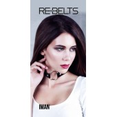 Чёрный чокер-кляп Iman Black - Rebelts - купить с доставкой в Ессентуках