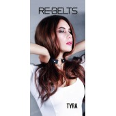 Чёрный кожаный чокер-кляп Tyra Black - Rebelts - купить с доставкой в Ессентуках