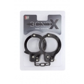 Чёрные наручники из листового металла BONDX METAL CUFFS BLACK - Dream Toys - купить с доставкой в Ессентуках