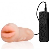 Мастурбатор-ротик с вибрацией REALSTUFF VIBRATING MASTURBATOR MOUTH - Dream Toys - в Ессентуках купить с доставкой