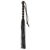 Чёрная мини-плеть из резины Rubber Mini Whip - 22 см. - Blush Novelties - купить с доставкой в Ессентуках