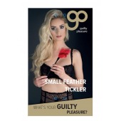 Пластиковая метелочка с красными пёрышками Small Feather Tickler - 32 см. - Blush Novelties - купить с доставкой в Ессентуках