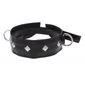 Полиуретановый ошейник с пуклями и D-кольцами Collar with Studs - Blush Novelties - купить с доставкой в Ессентуках