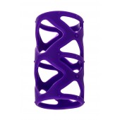 Фиолетовая насадка-сетка на пенис - 7,5 см. - A-toys - в Ессентуках купить с доставкой