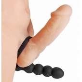 Насадка для двойного проникновения Double Fun Cock Ring with Double Penetration Vibe - XR Brands - в Ессентуках купить с доставкой