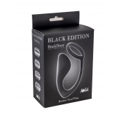 Чёрное эрекционное кольцо с анальной пробкой Button Anal Plug - Lola Games - в Ессентуках купить с доставкой