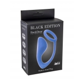 Синее эрекционное кольцо с анальной пробкой Button Anal Plug - Lola Games - в Ессентуках купить с доставкой