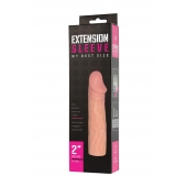 Телесная насадка-удлинитель Extension sleeve - 17 см. - Sitabella - в Ессентуках купить с доставкой