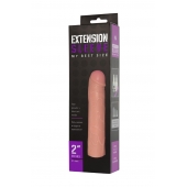 Насадка-удлинитель Extension sleeve телесного цвета - 18,5 см. - Sitabella - в Ессентуках купить с доставкой