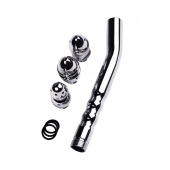 Металлический анальный душ с тремя насадками - ToyFa - купить с доставкой в Ессентуках