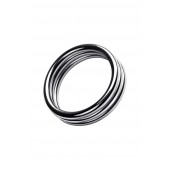 Металлическое эрекционное кольцо с рёбрышками размера L - ToyFa - в Ессентуках купить с доставкой