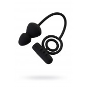 Чёрное эрекционное кольцо с вибростимулятором и анальным хвостом - Erotist Adult Toys - в Ессентуках купить с доставкой