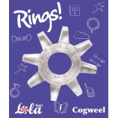 Прозрачное эрекционное кольцо Rings Cogweel - Lola Games - в Ессентуках купить с доставкой