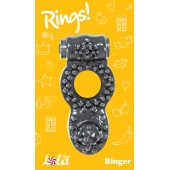 Чёрное эрекционное кольцо Rings Ringer - Lola Games - в Ессентуках купить с доставкой