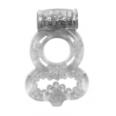Прозрачное эрекционное кольцо Rings Treadle с подхватом - Lola Games - в Ессентуках купить с доставкой
