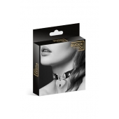 Черный чокер с замком в форме сердца - Bijoux Pour Toi - купить с доставкой в Ессентуках