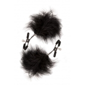 Зажимы для сосков с пухом FEATHERED NIPPLE CLAMPS - Blush Novelties - купить с доставкой в Ессентуках