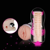 Мастурбатор-вагина Sex In A Can Vibra Vagina Tunnel - Lovetoy - в Ессентуках купить с доставкой