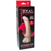 Телесная насадка REAL Standard с усиками на основании - 19 см. - LOVETOY (А-Полимер) - купить с доставкой в Ессентуках