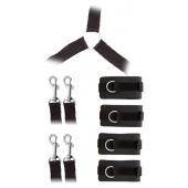 Комплект наручников и поножей LUXURIOUS BED RESTRAINT CUFF SET - Blush Novelties - купить с доставкой в Ессентуках