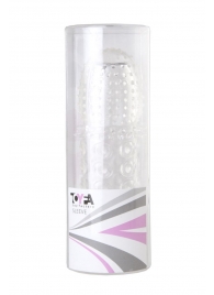 Прозрачная закрытая гелевая насадка - 13,5 см. - Toyfa Basic - в Ессентуках купить с доставкой