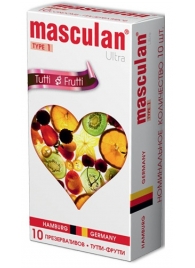 Жёлтые презервативы Masculan Ultra Tutti-Frutti с фруктовым ароматом - 10 шт. - Masculan - купить с доставкой в Ессентуках