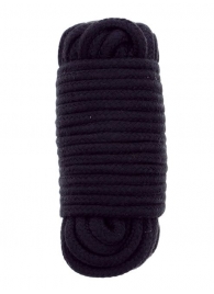 Черная веревка для связывания BONDX LOVE ROPE - 10 м. - Dream Toys - купить с доставкой в Ессентуках