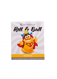 Стимулирующий презерватив-насадка Roll   Ball Banana - Sitabella - купить с доставкой в Ессентуках