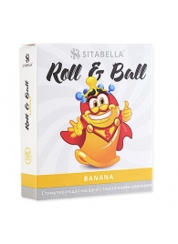 Стимулирующий презерватив-насадка Roll   Ball Banana - Sitabella - купить с доставкой в Ессентуках