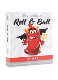 Стимулирующий презерватив-насадка Roll   Ball Cherry - Sitabella - купить с доставкой в Ессентуках