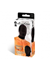 Черная глухая маска на голову - Lux Fetish - купить с доставкой в Ессентуках