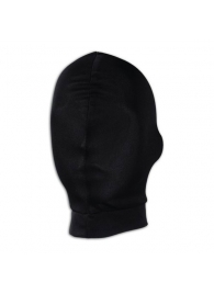 Черная глухая маска на голову - Lux Fetish - купить с доставкой в Ессентуках