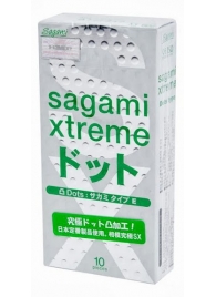 Презервативы Sagami Xtreme Type-E с точками - 10 шт. - Sagami - купить с доставкой в Ессентуках