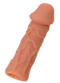 Телесная реалистичная насадка KOKOS Extreme Sleeve 05 с дополнительной стимуляцией - 12,7 см. - KOKOS - в Ессентуках купить с доставкой