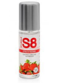 Смазка на водной основе S8 Flavored Lube со вкусом клубники - 125 мл. - Stimul8 - купить с доставкой в Ессентуках