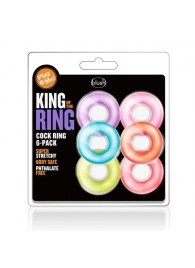 Набор из 6 эрекционных колец King of the Ring - Blush Novelties - в Ессентуках купить с доставкой