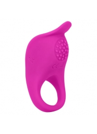 Ярко-розовое эрекционное виброкольцо Silicone Rechargeable Teasing Enhancer - California Exotic Novelties - в Ессентуках купить с доставкой