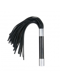 Черная плеть Easytoys Flogger With Metal Grip - 38 см. - Easy toys - купить с доставкой в Ессентуках