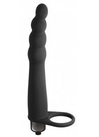Черная вибронасадка для двойного проникновения Bramble - 16,5 см. - Lola Games - купить с доставкой в Ессентуках
