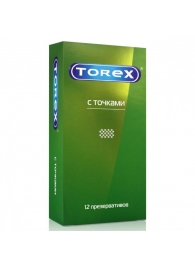 Текстурированные презервативы Torex  С точками  - 12 шт. - Torex - купить с доставкой в Ессентуках